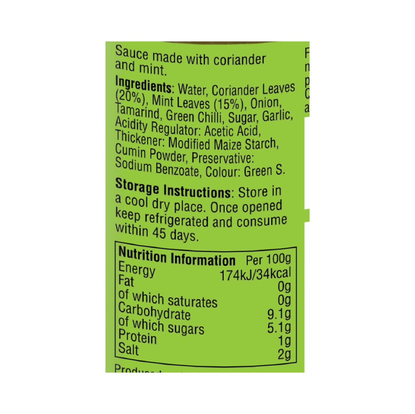 Laila Bombay Coriander & Mint Sauce 6x210g