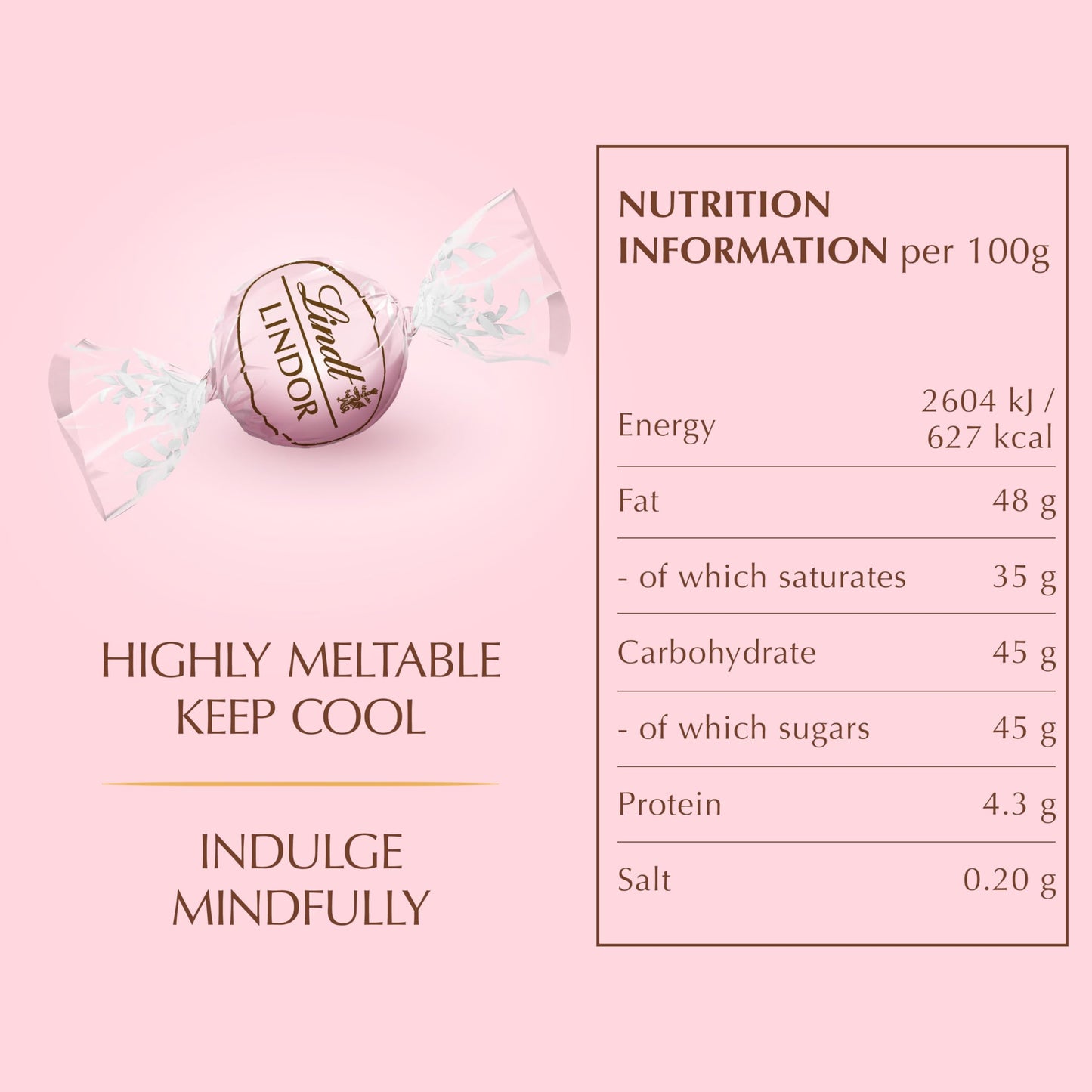Lindt Lindor Cherry Blossom White Chocolate Truffes Box 200g