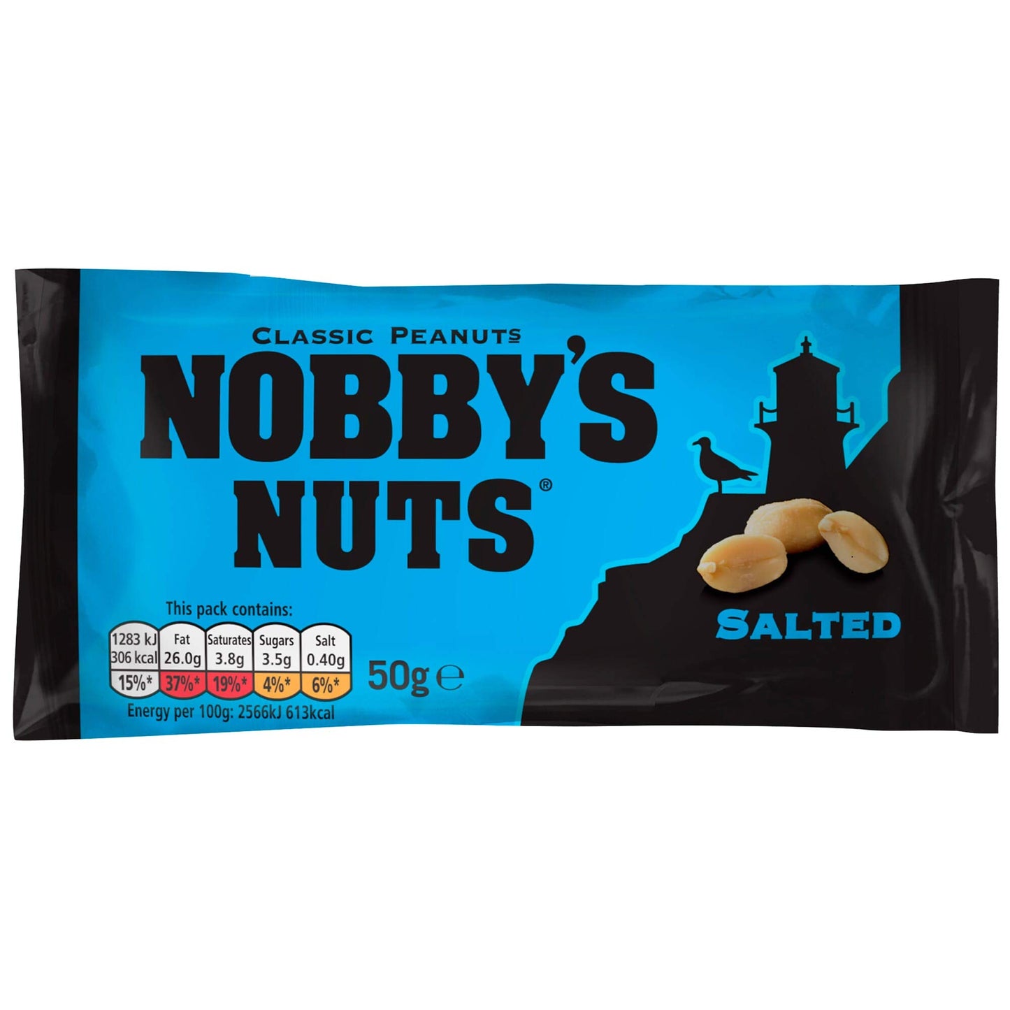 Nobby's Nuts Classic Salted Peanuts Pub Card - 1x24x50g
