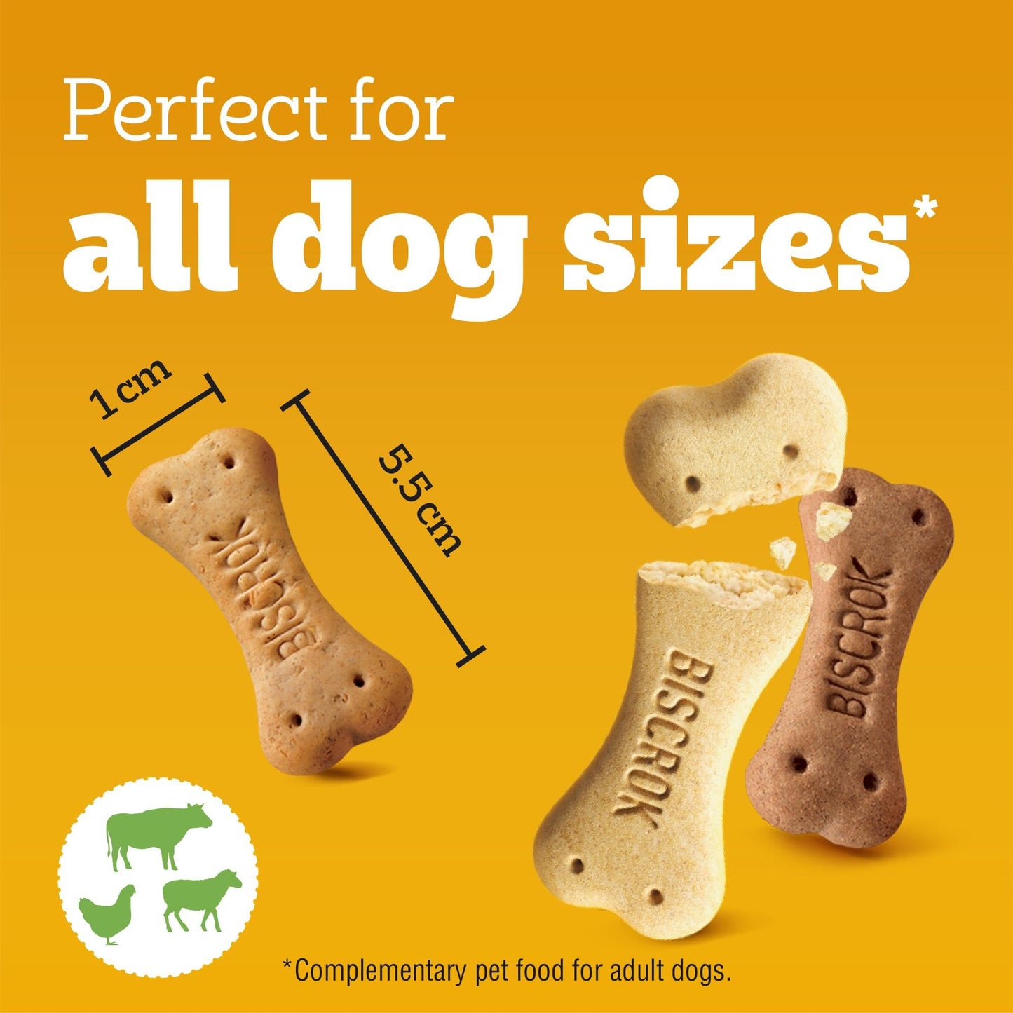 Pedigree BISCROK Adult Dog Treats Multi Mix Biscuits 12 x 500g