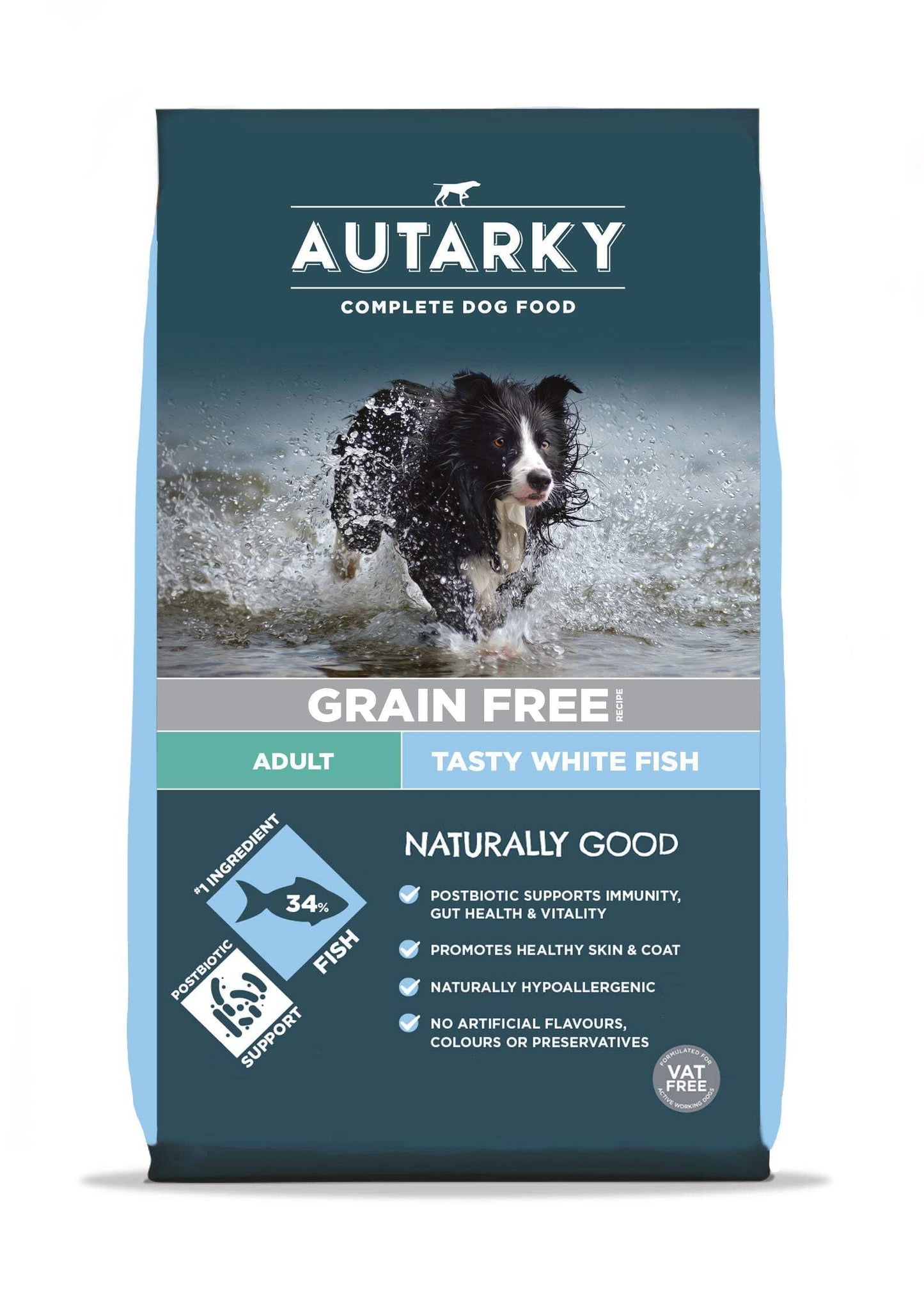 Autarky Adult White Fish and Potato, Chicken, 2 kg, clear
