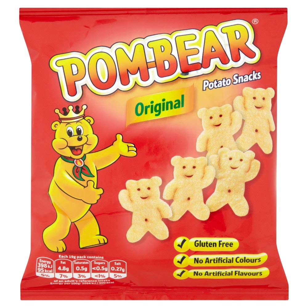Pom Bear Crisps Original Bag 19g x 36
