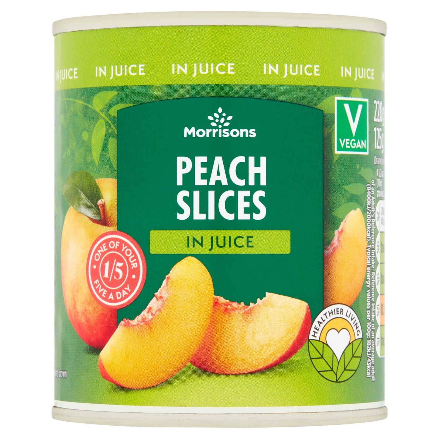 Morrisons Peach Slices in Juice 220g