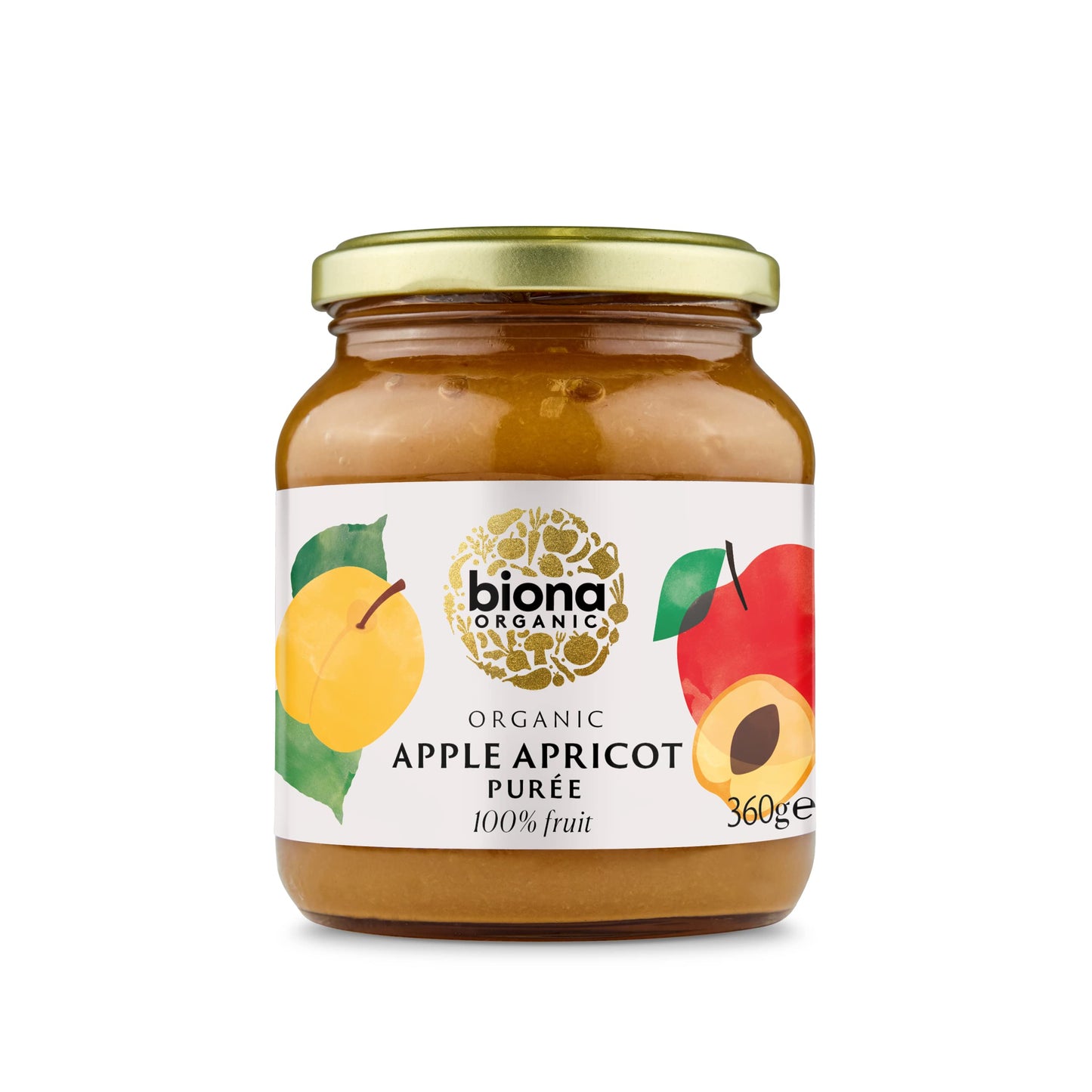 Biona Organic Apple Apricot Puree 350g
