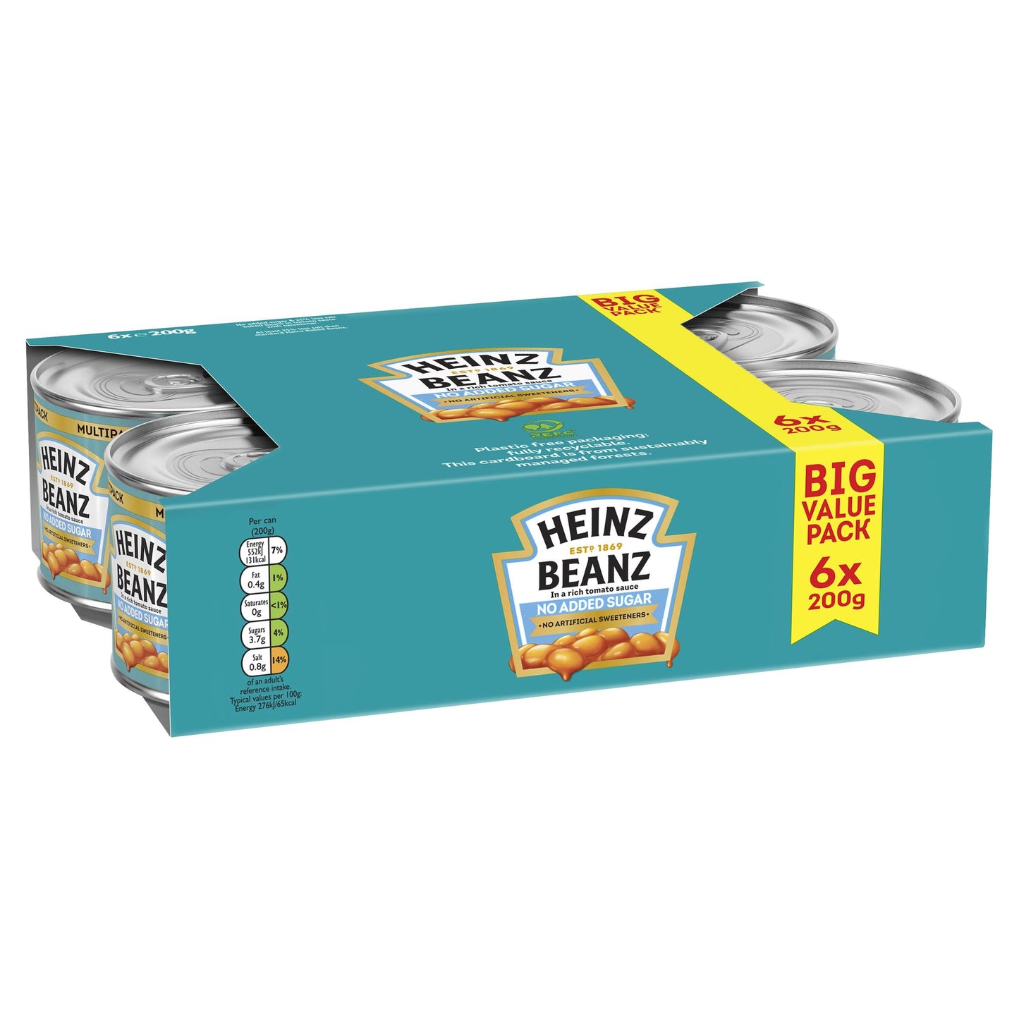 Heinz No Added Sugar Baked Beans 415g