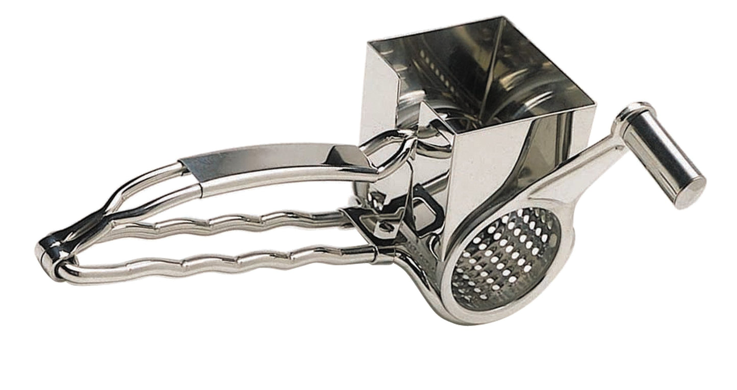MasterClass Deluxe Stainless Steel Rotary Cheese Grater, Silver