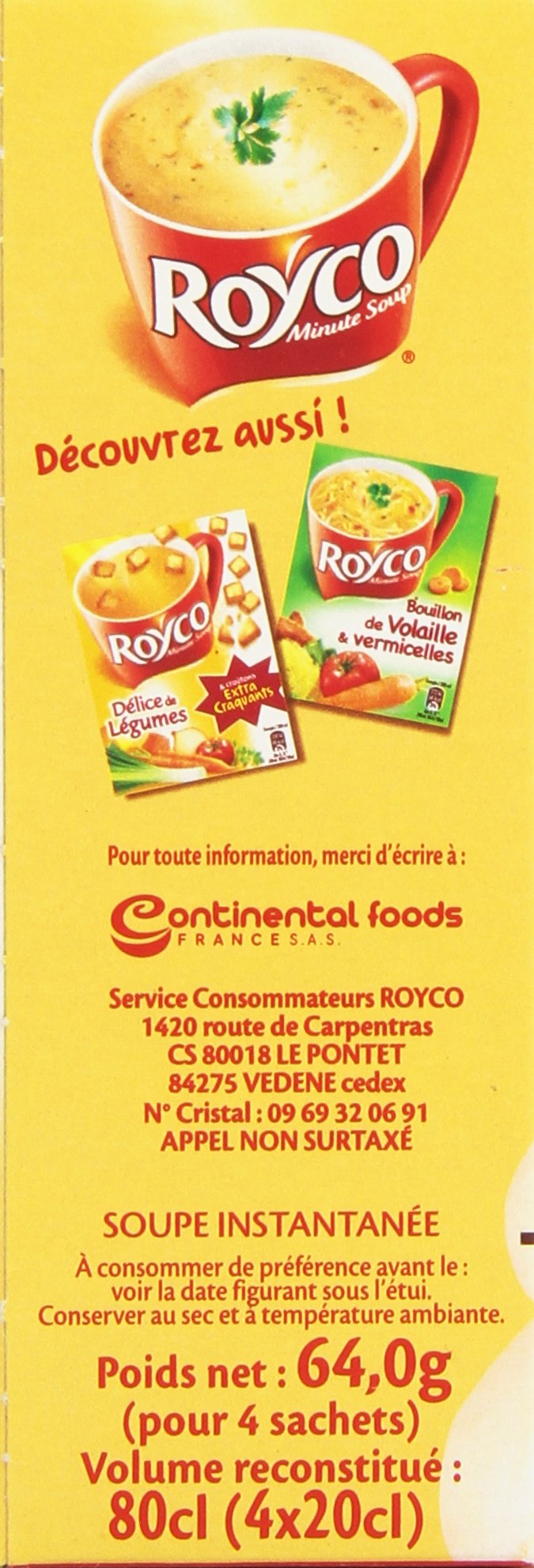 Royco Dehydrated Cream of Mushroom Soup 200 ml – 4 Sachets