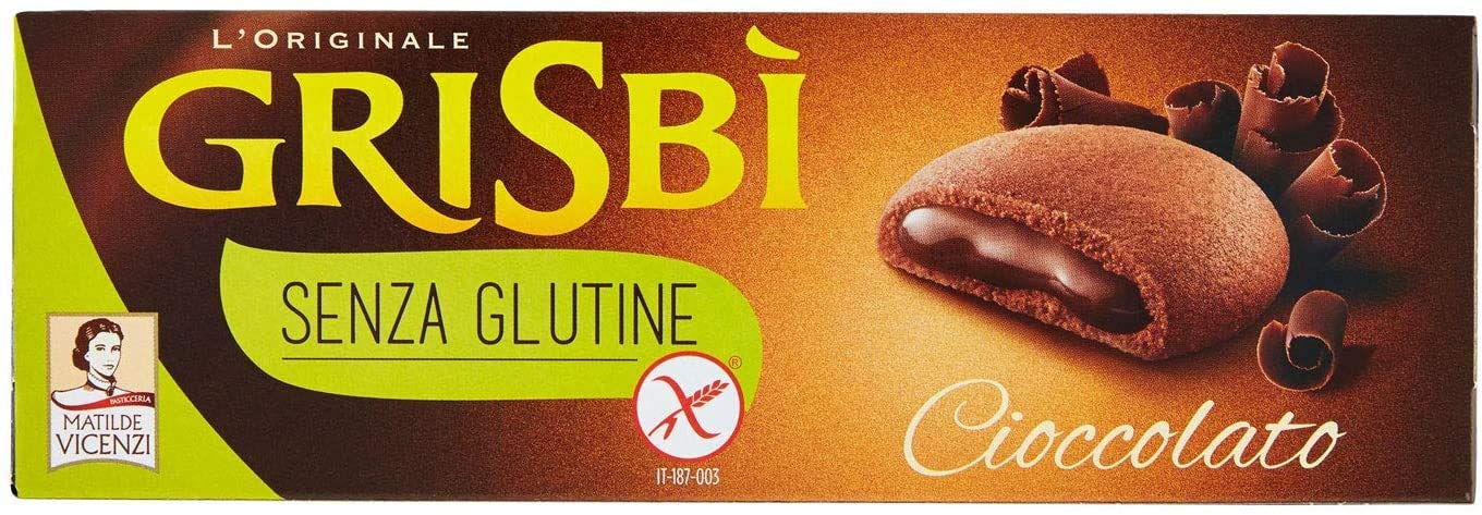 Vicenzi Grisbi Cacao Biscuits Cookies with Chocolate Cream Filling 150g Gluten Free! Health Food!