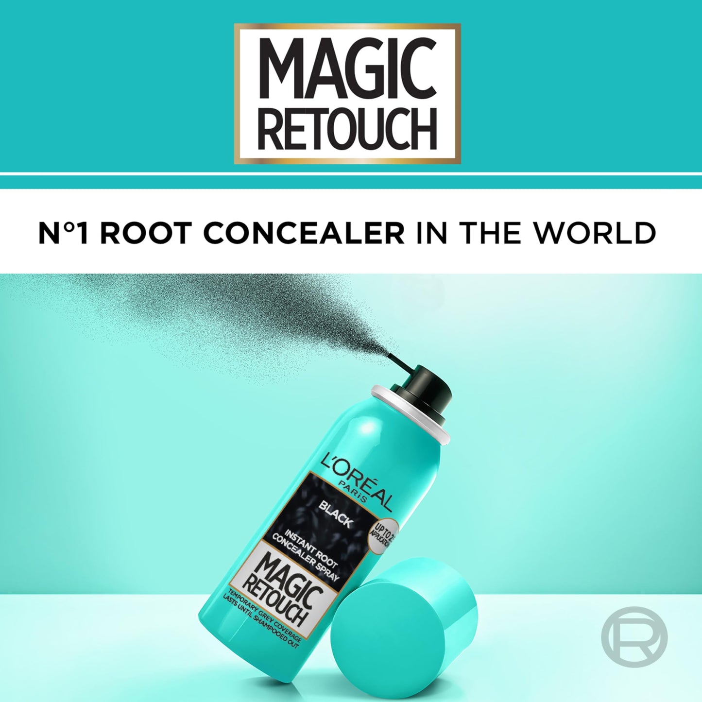 L’Oréal Paris Magic Retouch Instant Root Concealer Spray, Quick Grey Coverage, Easy Application, Home, Salon Hair Dye or Hair Colour, Shade: Dark Blonde, 75ml