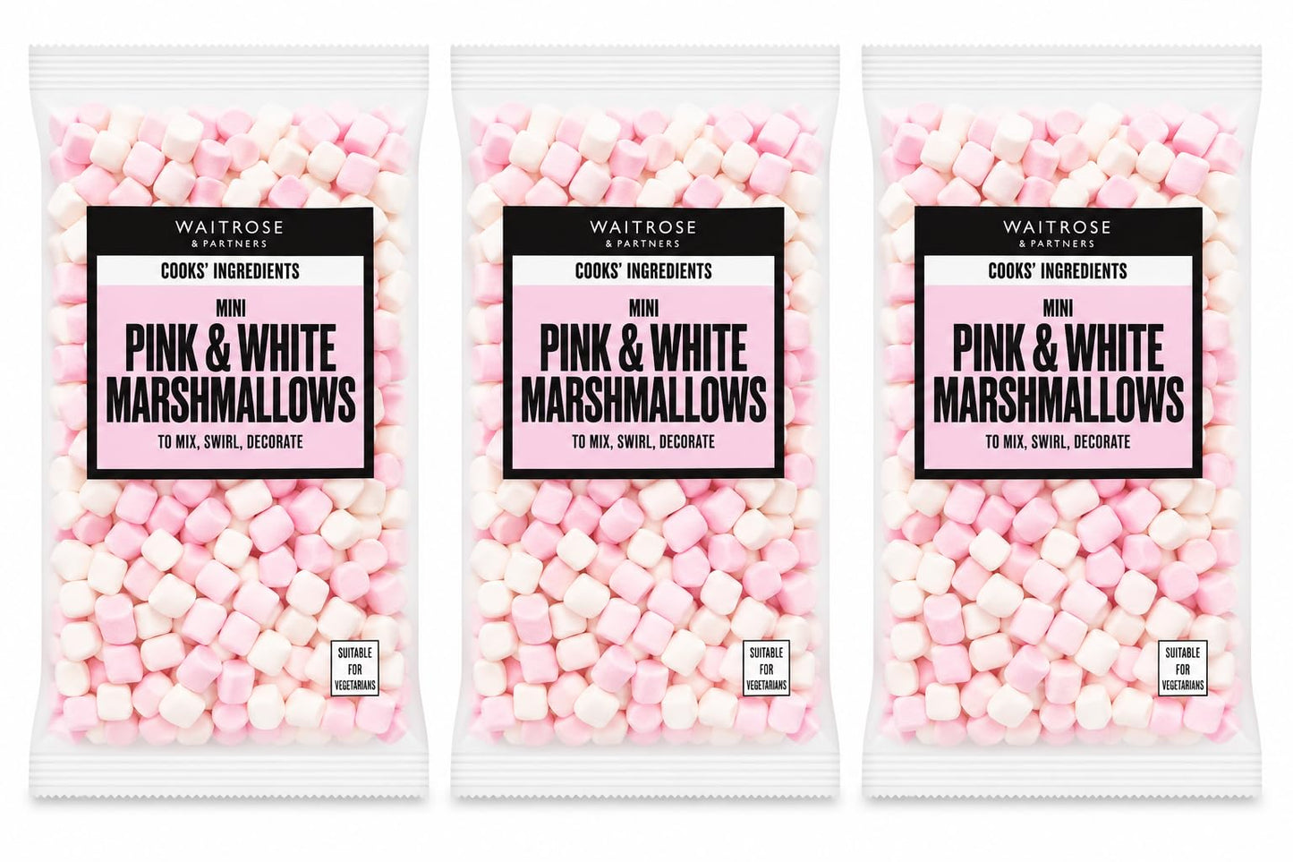 Cooks Ingredients Mini Pink & White Marshmallows 150g, PACK OF 3