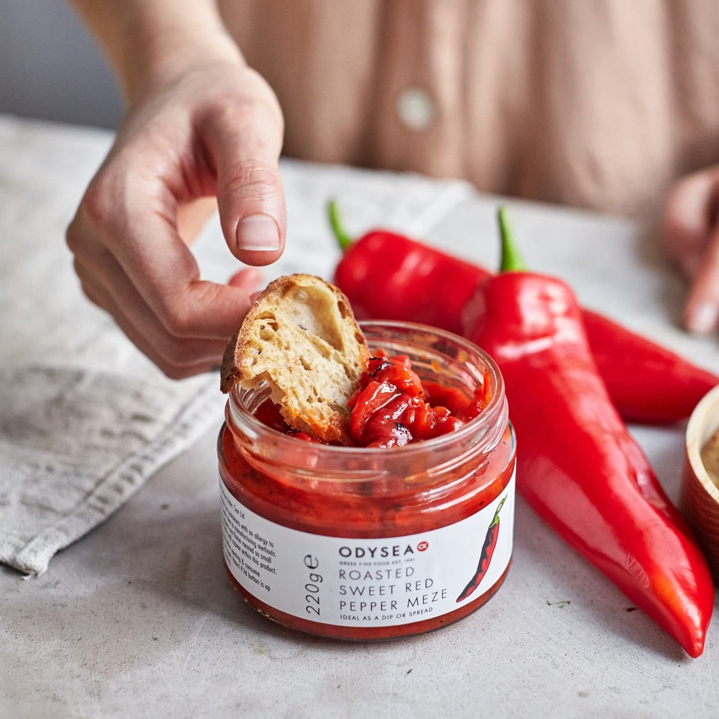 Odysea Roasted Sweet Red Pepper Meze, 220g