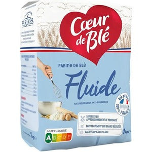 Ebly Farine de Ble Fluide Coeur de Ble 1Kg