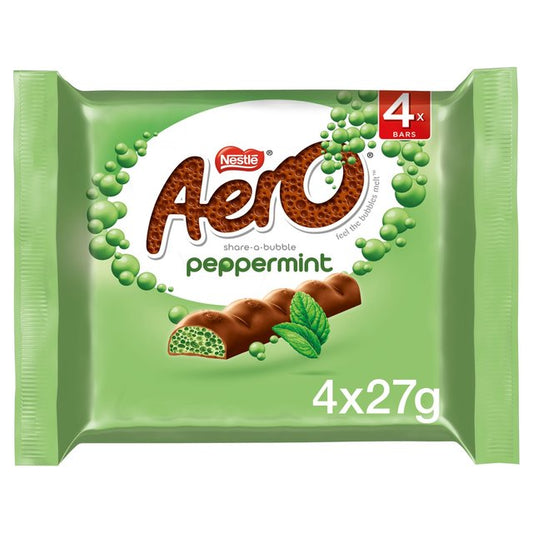 Aero Chocolate Mint Chunky Bars Multipack 4 x 27g