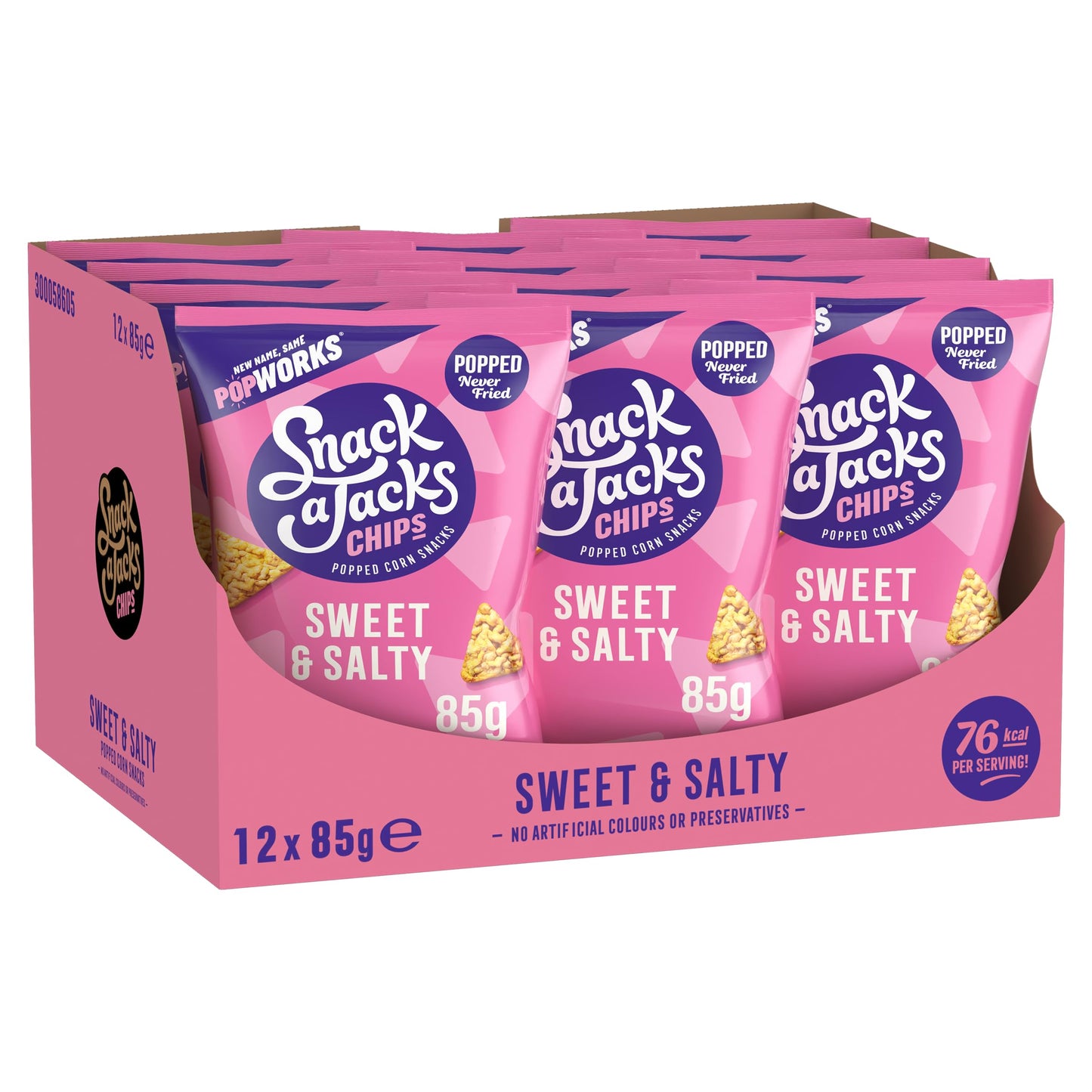 Snack a Jacks Sweet & Salty Sharing Bag Popped Crisps 85g