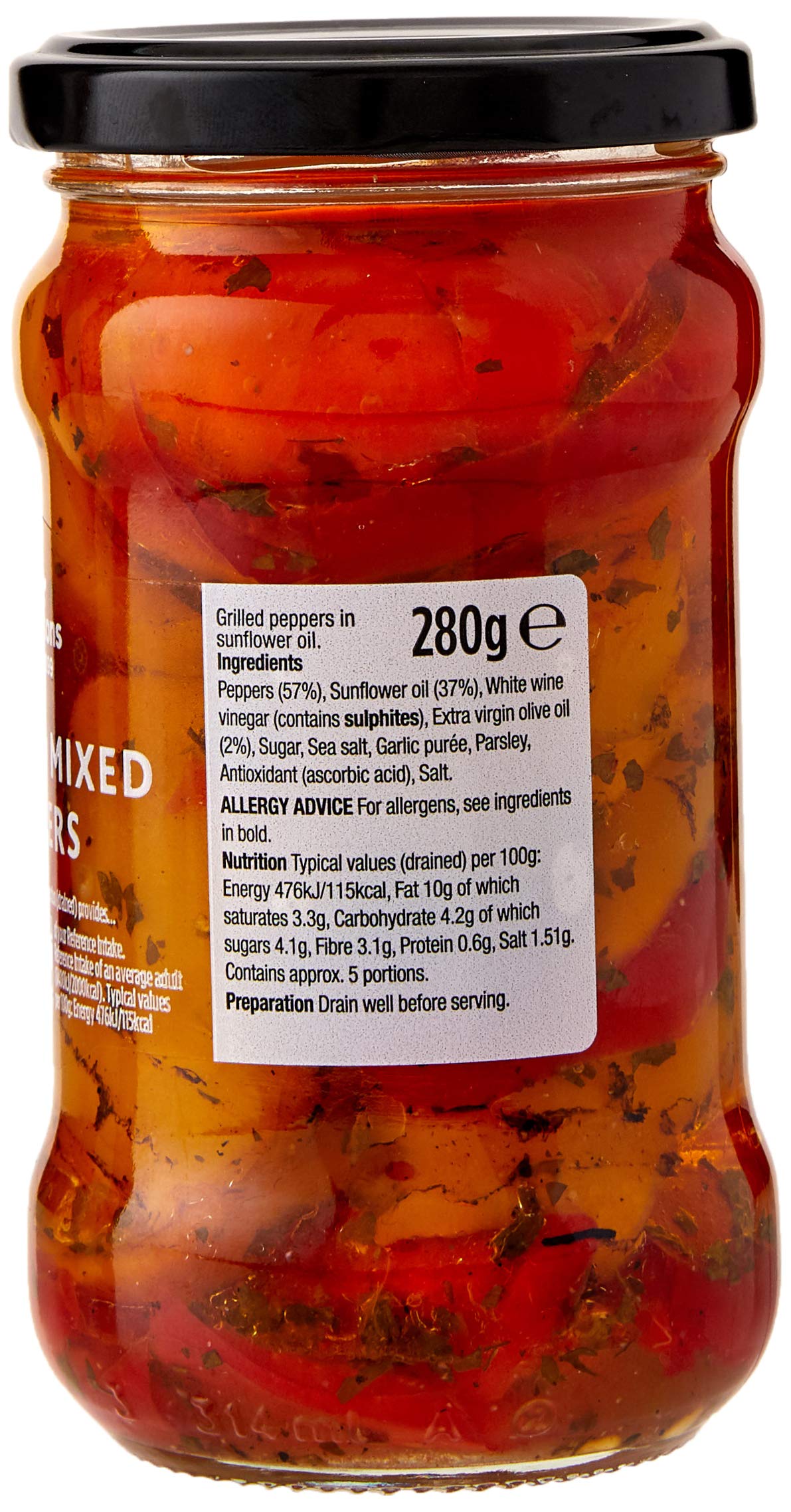 Morrisons Grilled Mixed Peppers, 280 g