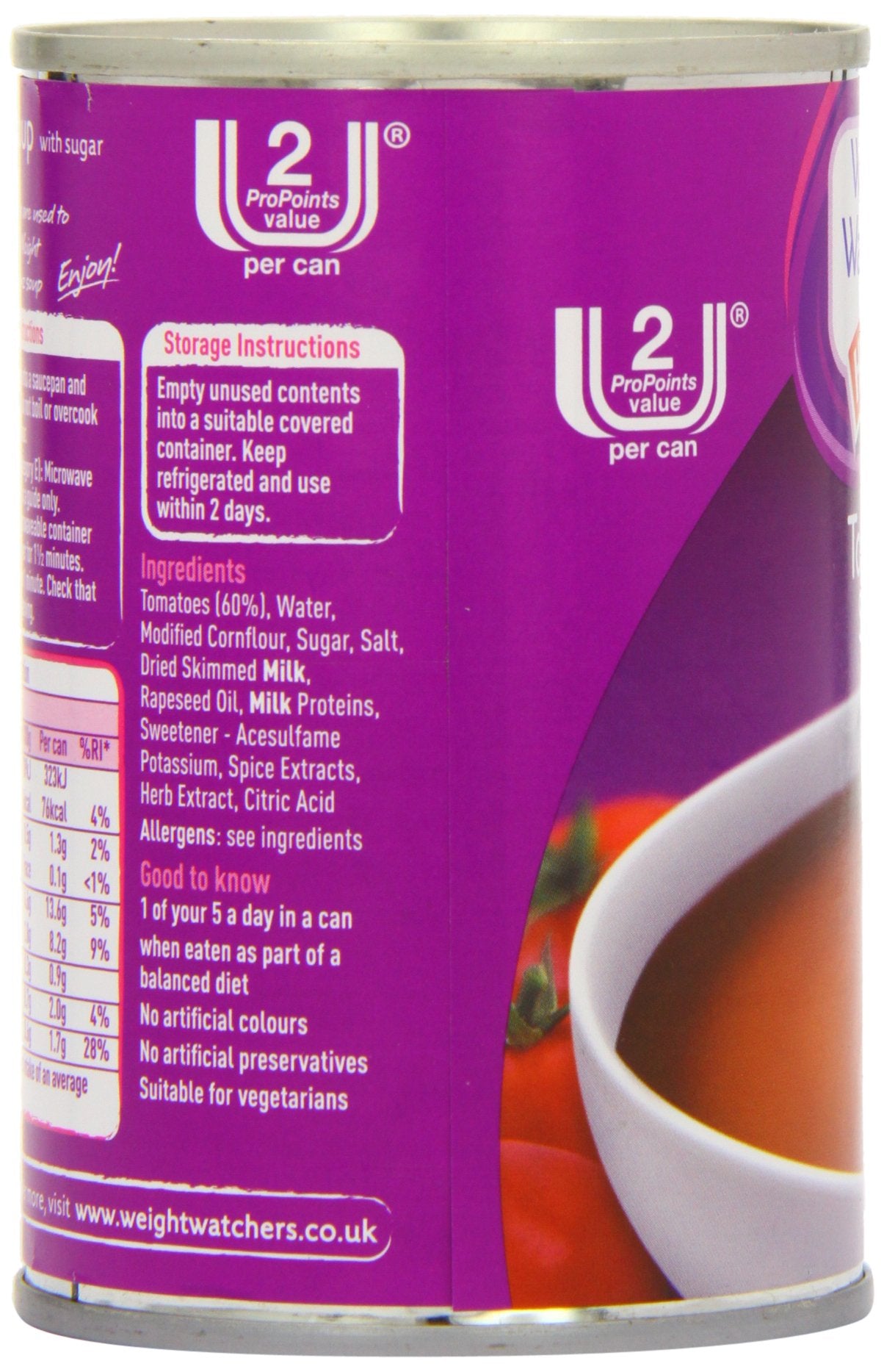 Weight Watchers Tomato Soup 12x295g