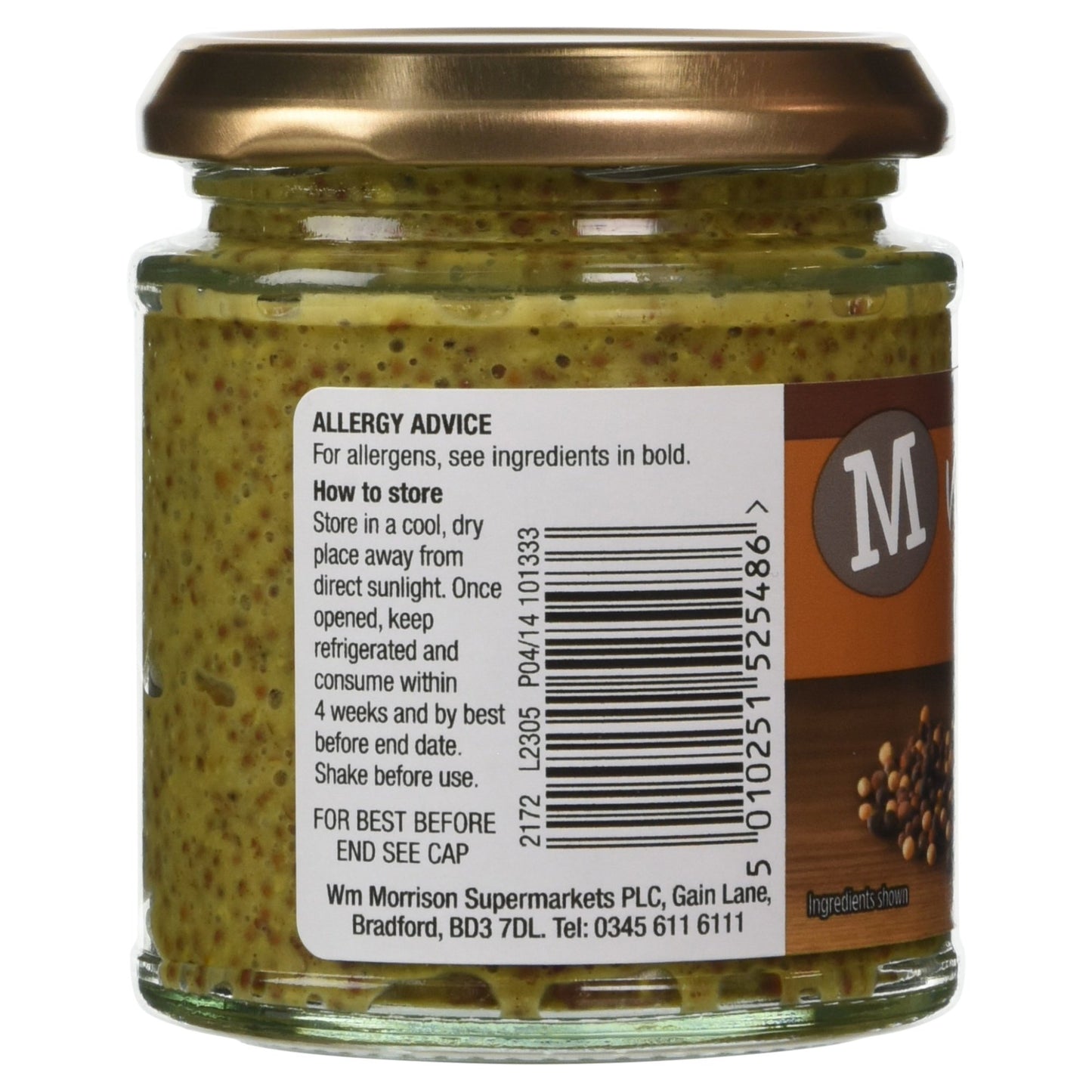 Morrisons Wholegrain Mustard, 175g