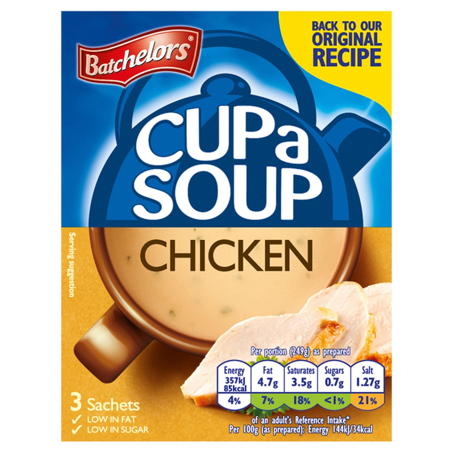 Batchelors Cup a Soup Chicken 3 Sachets 56g