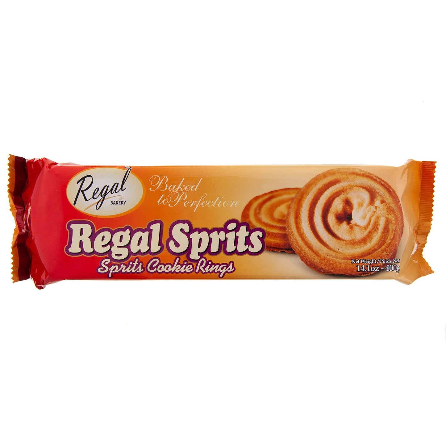 Regal Bakery Regal Sprits | Vegan Protein Cookies - Healthy American Snack - Butter Cookies - Coffee Biscuits | On Go Snack- Box of Biscuits - Ring Cookies