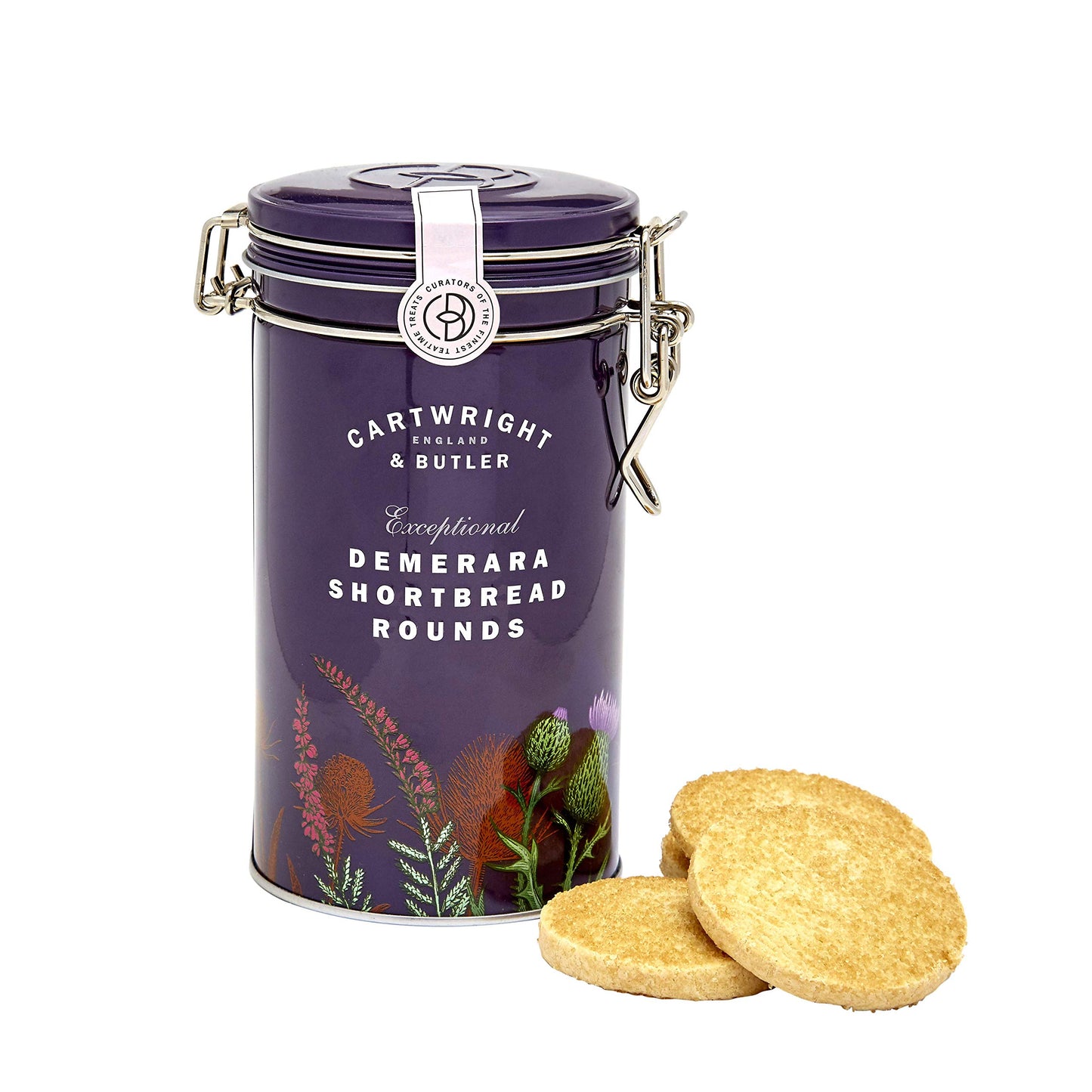 Cartwright & Butler Demerara Shortbread Biscuits Tin 200g