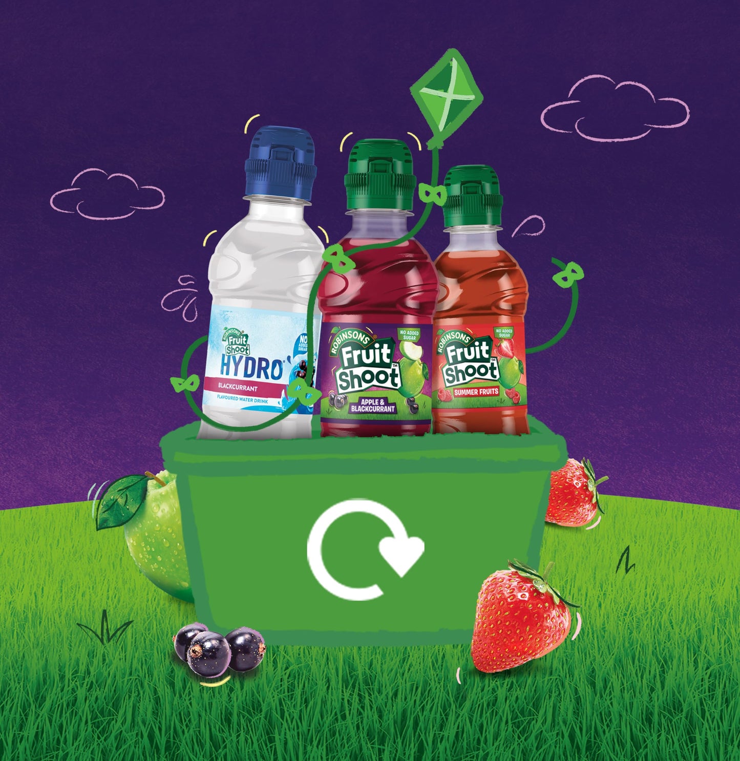 Fruit Shoot Apple and Blackcurrant, 4 x 200ml