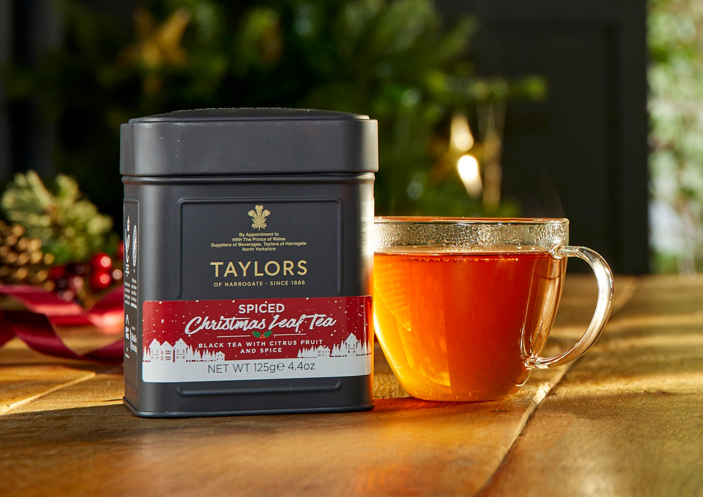 Taylors of Harrogate Taylors Spiced Christmas Tea Caddy, 125 g