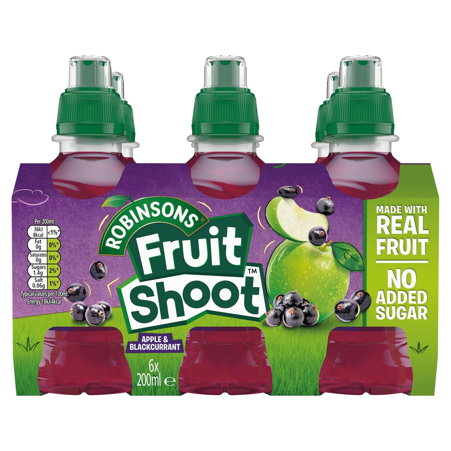 Fruit Shoot Apple & Blackcurrant Kids Juice Drink 6 x 200ml