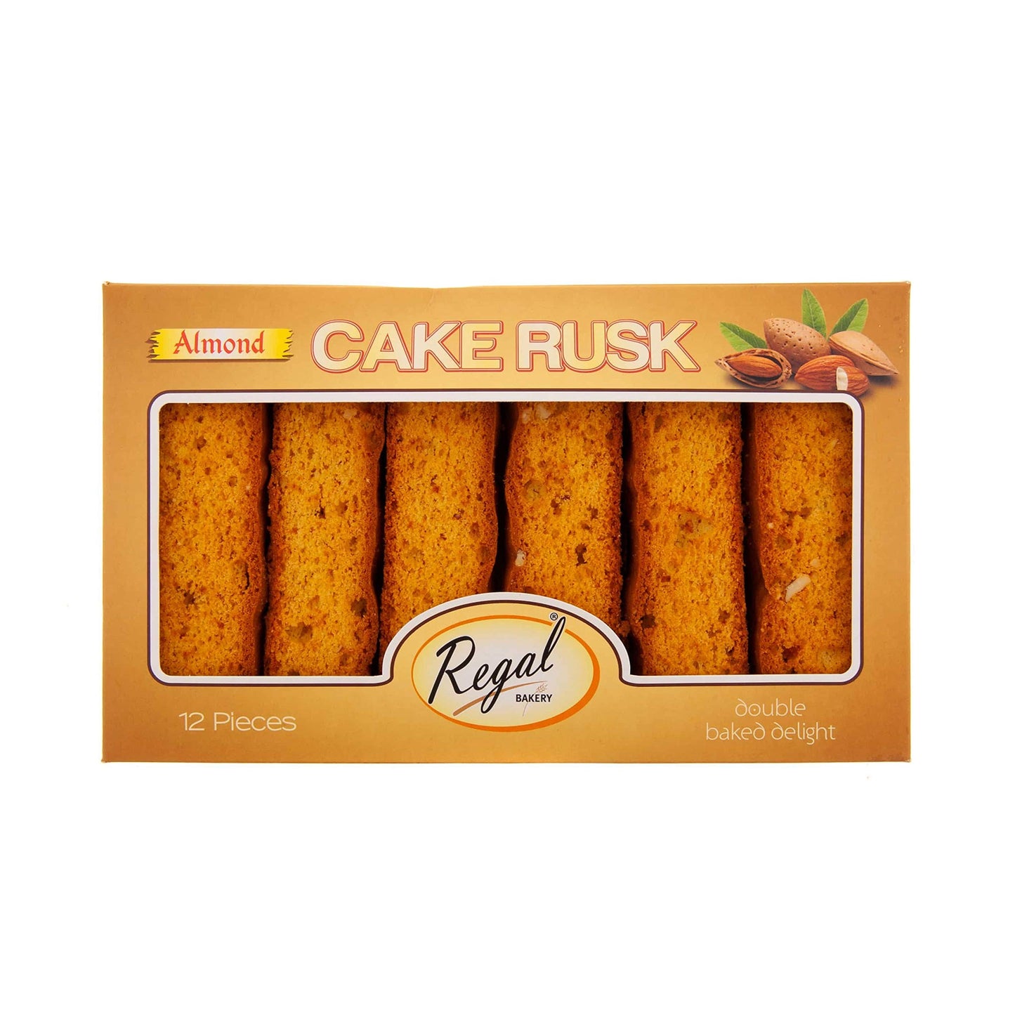 Regal Bakery Almond Cake RUSK Tray 12pcs