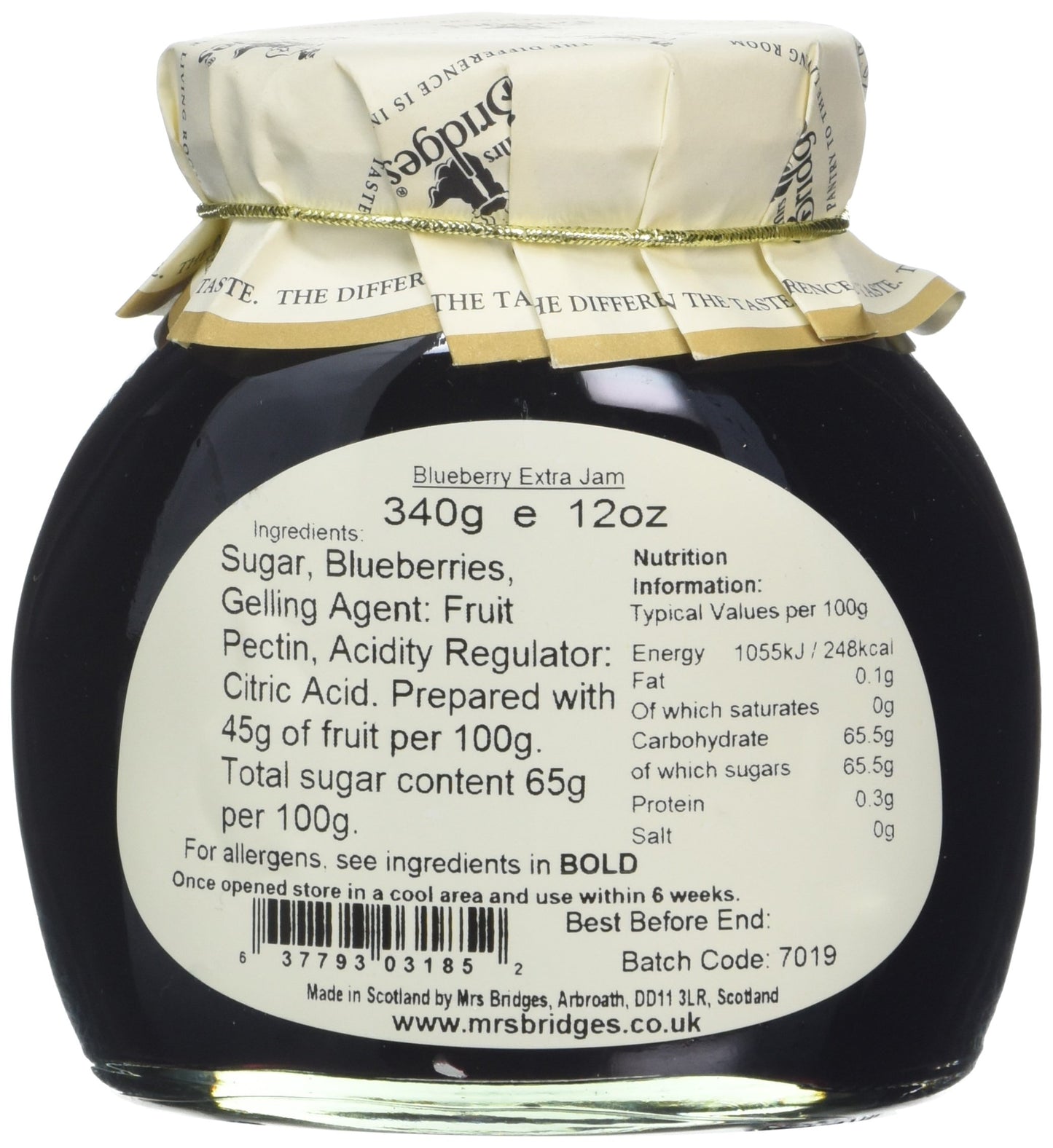 Mrs Bridges Blueberry Preserve