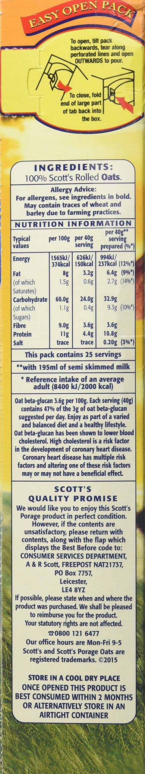 Scott's Old Fashioned Porridge Oats, 1kg
