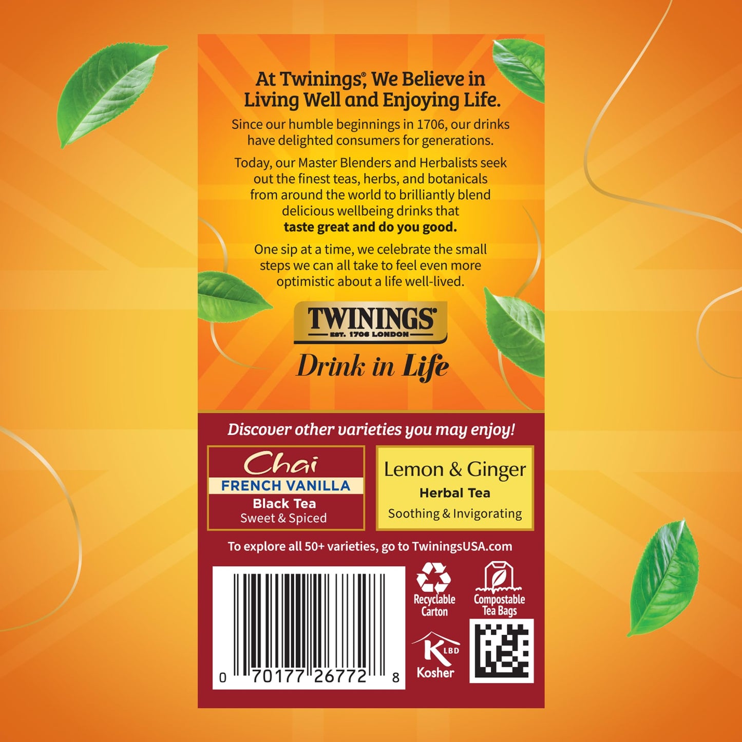 Twinings of London Ultra Spice Chai Tea Bags, 20 Tea Bags
