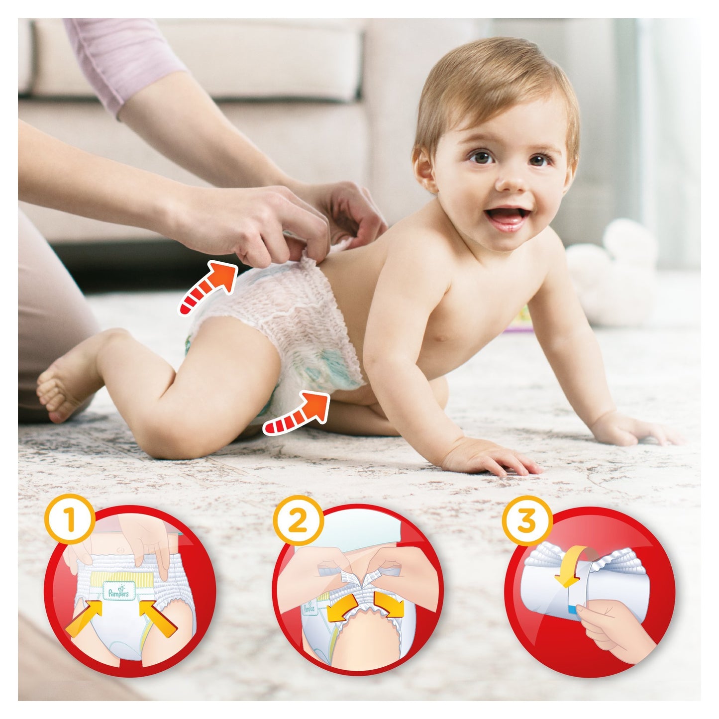 Pampers Baby Dry Pants ,Size 6 (76 Pants)
