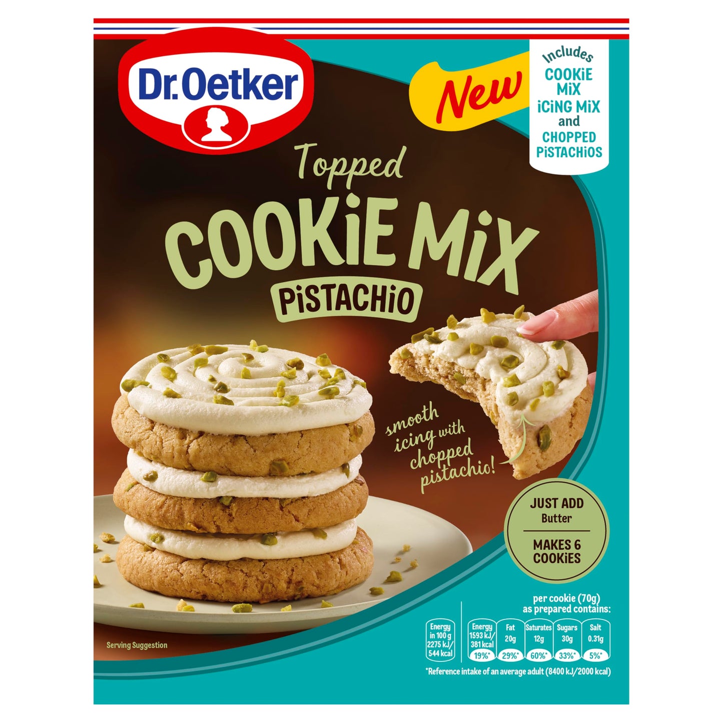 Dr. Oetker Pistachio Cookie Mix 325g