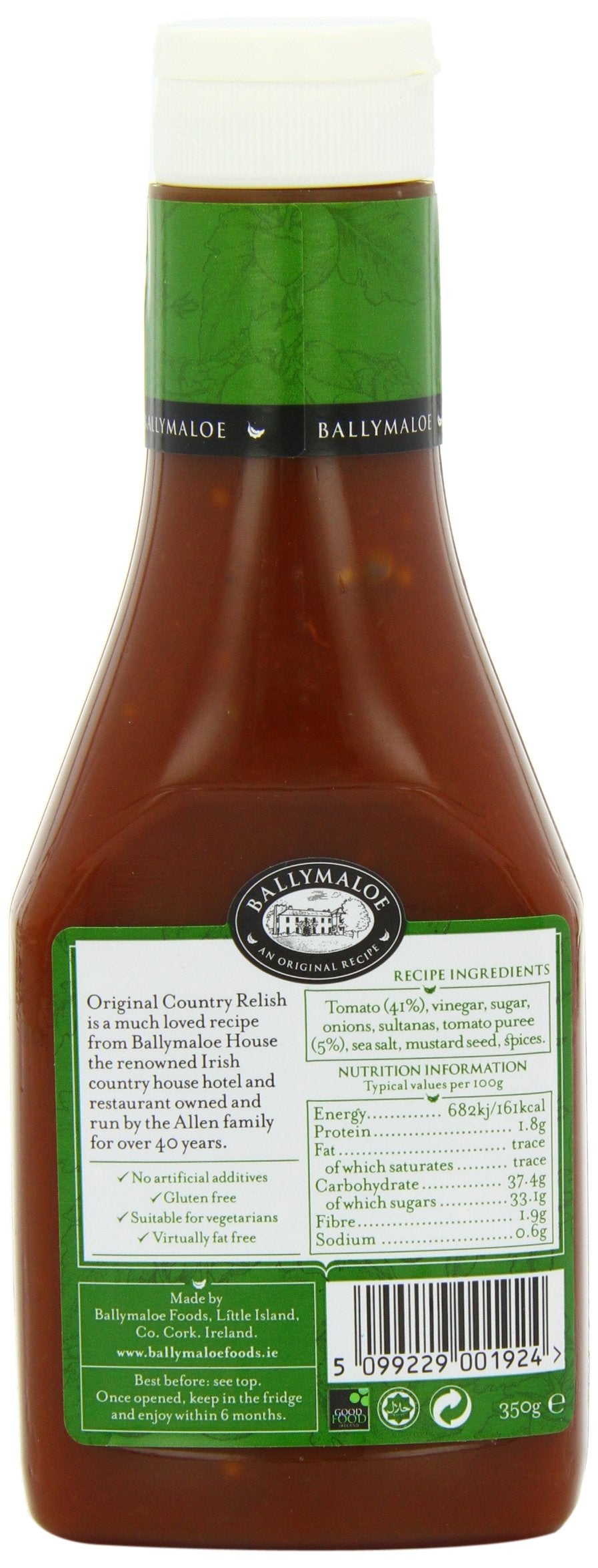 Ballymaloe Country Relish Squeezy 350 g (Pack of 6)