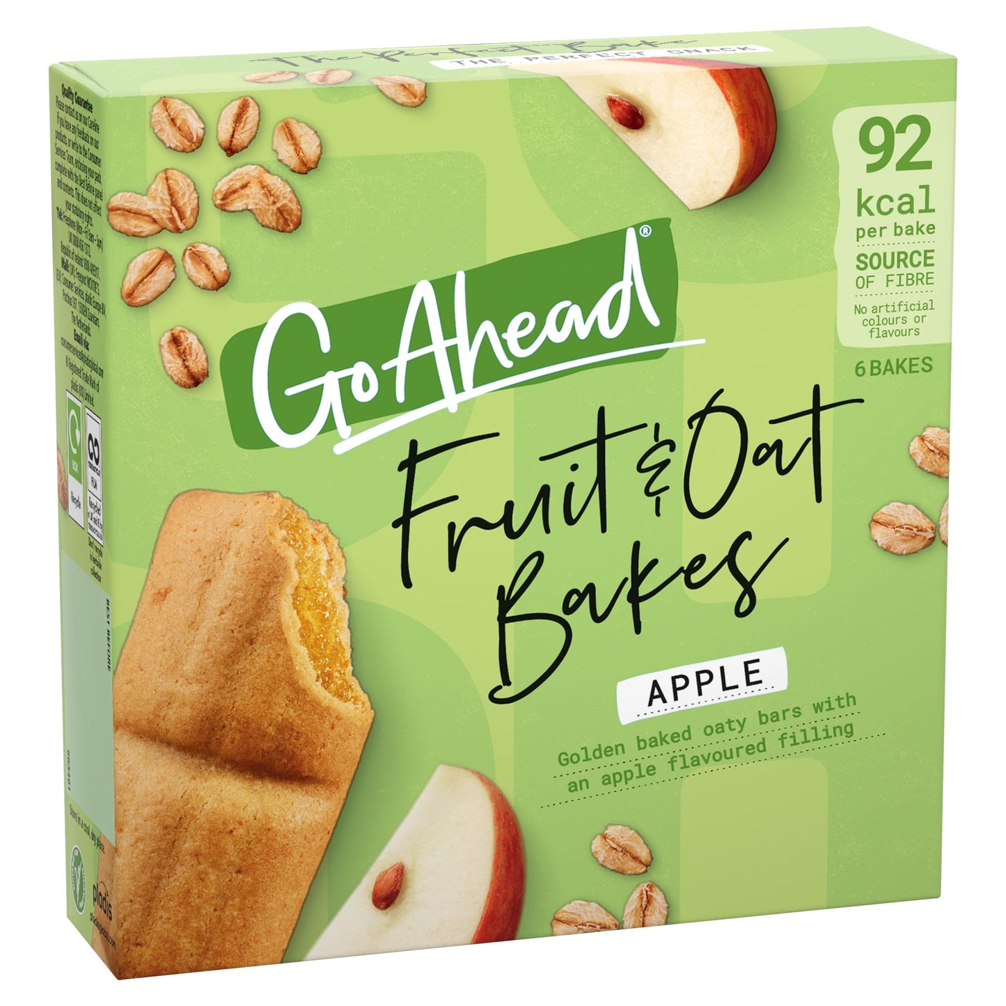 Go Ahead Apple Fruit & Oat Bakes Bars Multipack, 6 x 25 g (Pack of 6 Bars)