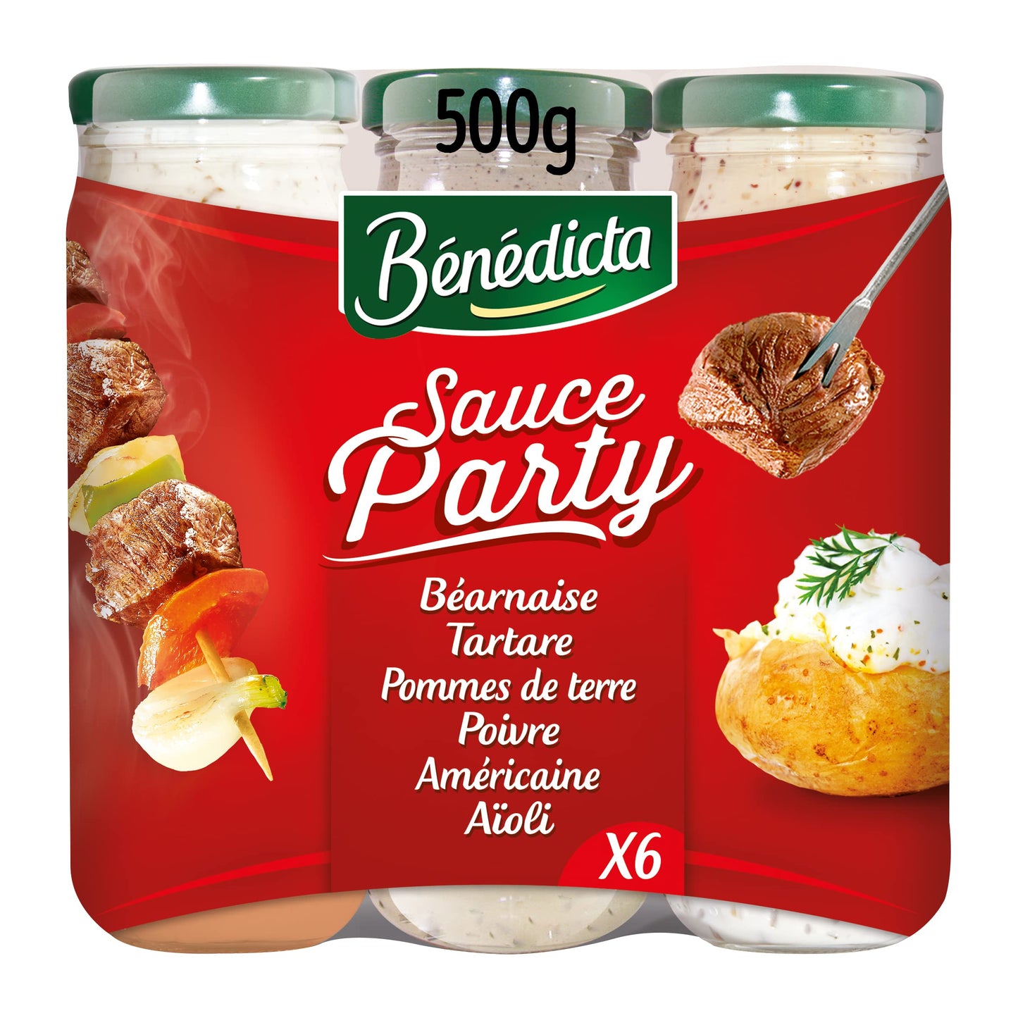 Sauces Party Benedicta kit 500g