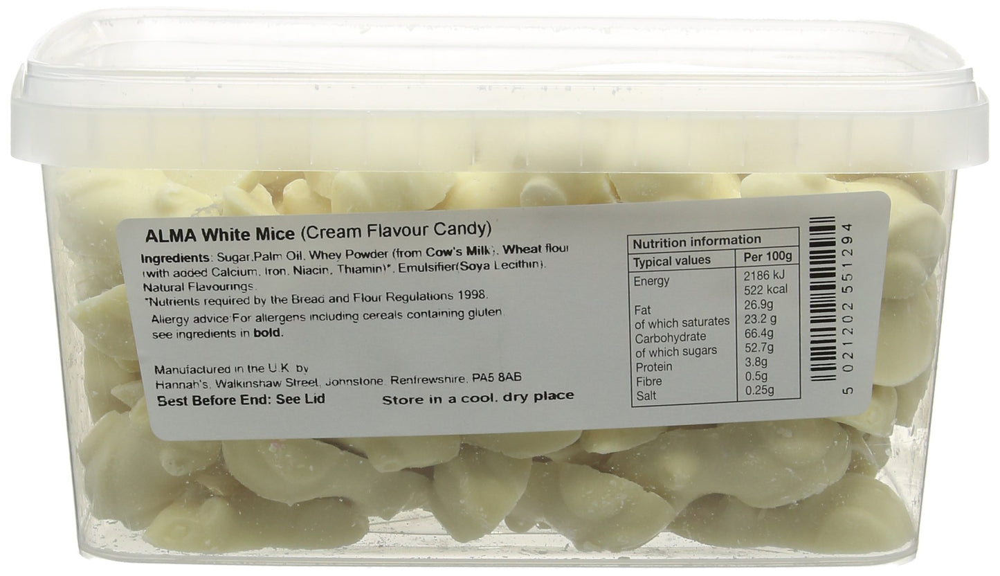 Alma White Mice (Pack of 120)