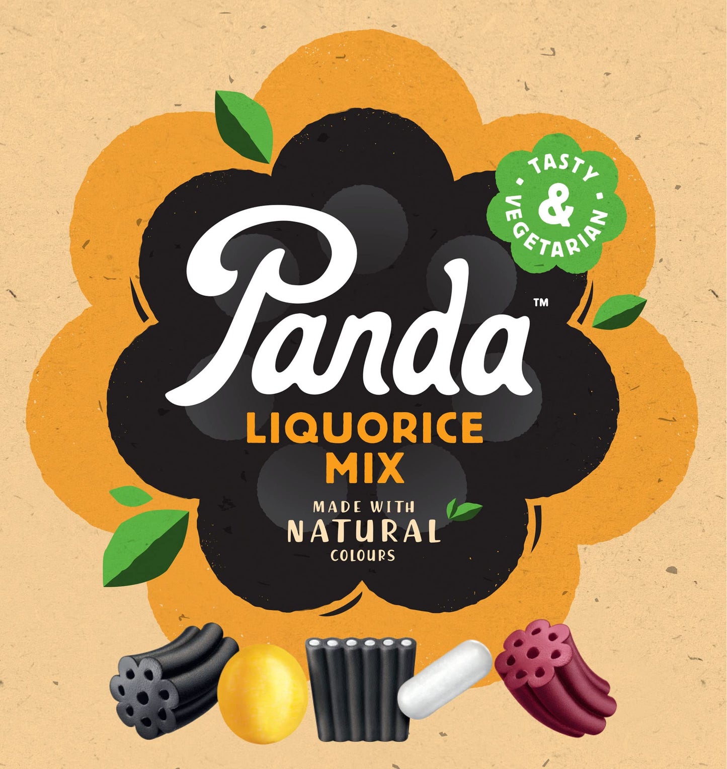 Panda ® | Natural Liquorice Mix | Licorice Sweet Made with Natural Flavours | Mix of Six Delicious Flavours | The Real Taste of Liquorice Sweets Since 1927 | 170 G