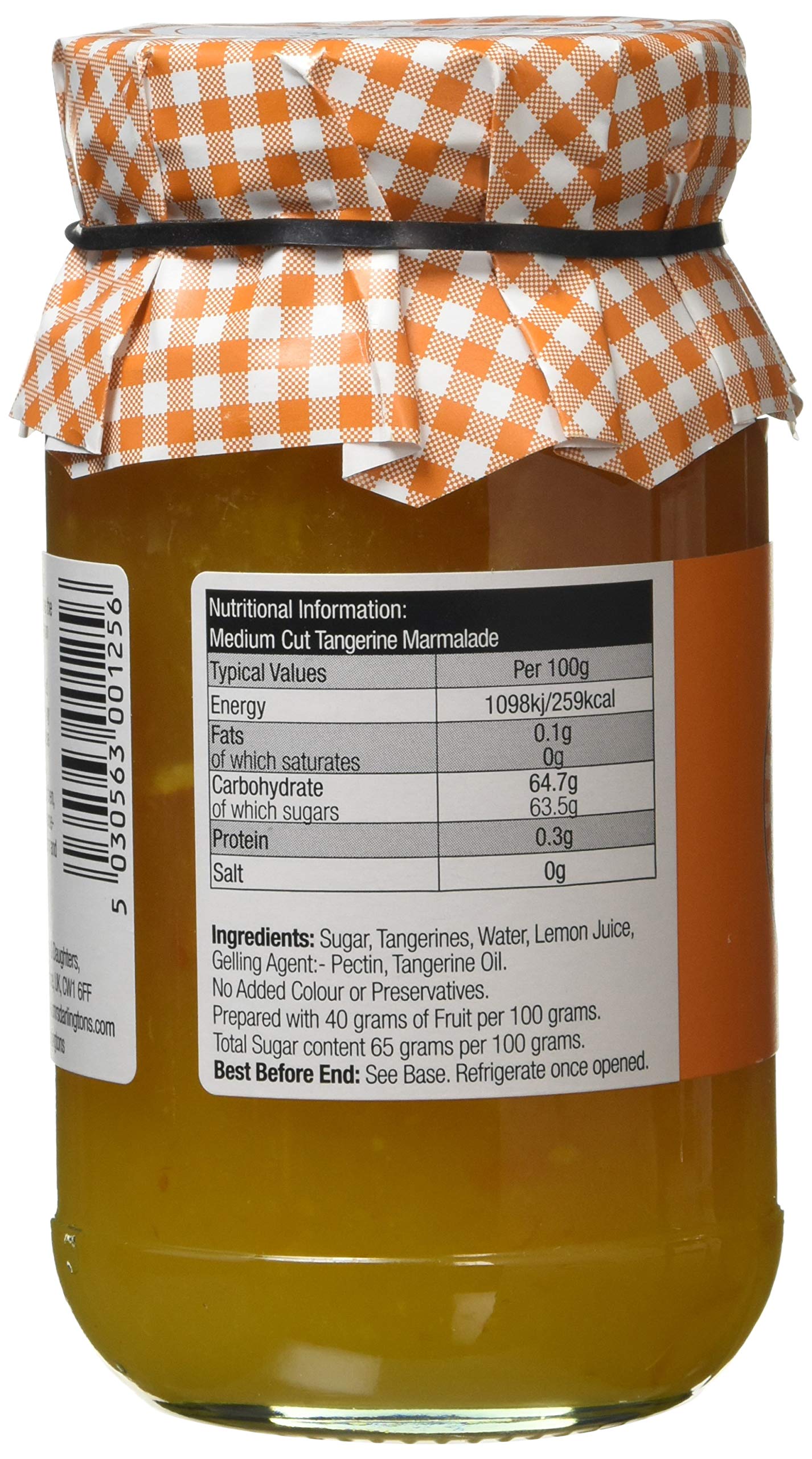 Mrs Darlingtons|Mrs Darlington's Tangerine Marmalade 340 g