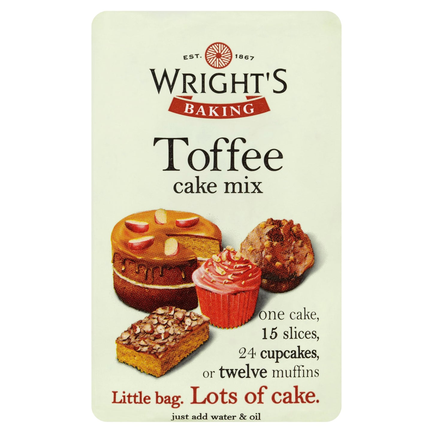 Wright's Toffee Cake Mix, 500 g