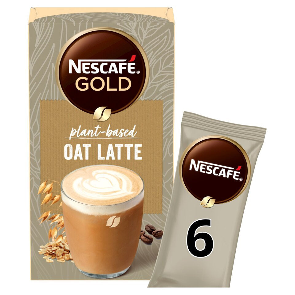 Nescafe Gold Oat Latte, 6 x 16 g