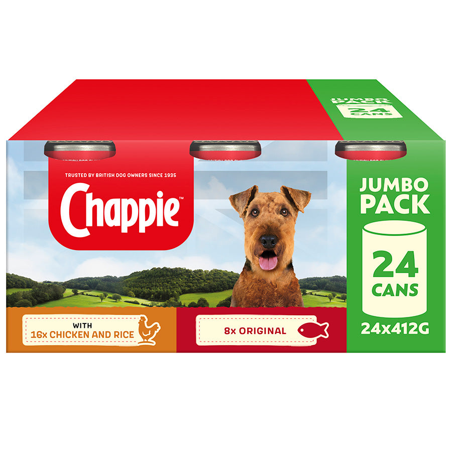 Chappie 24 x 412g Cans (9.888kg)