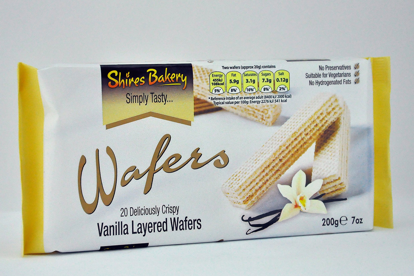 Shires Bakery deliciously Crispy Tasty Wafers (Vanilla)