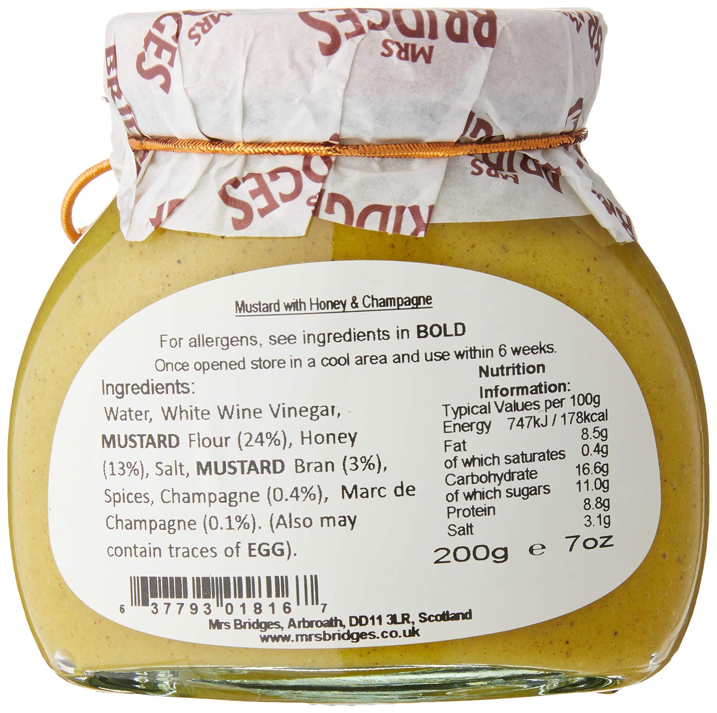 Mackays Mrs Bridges Honey Mustard & Champagne
