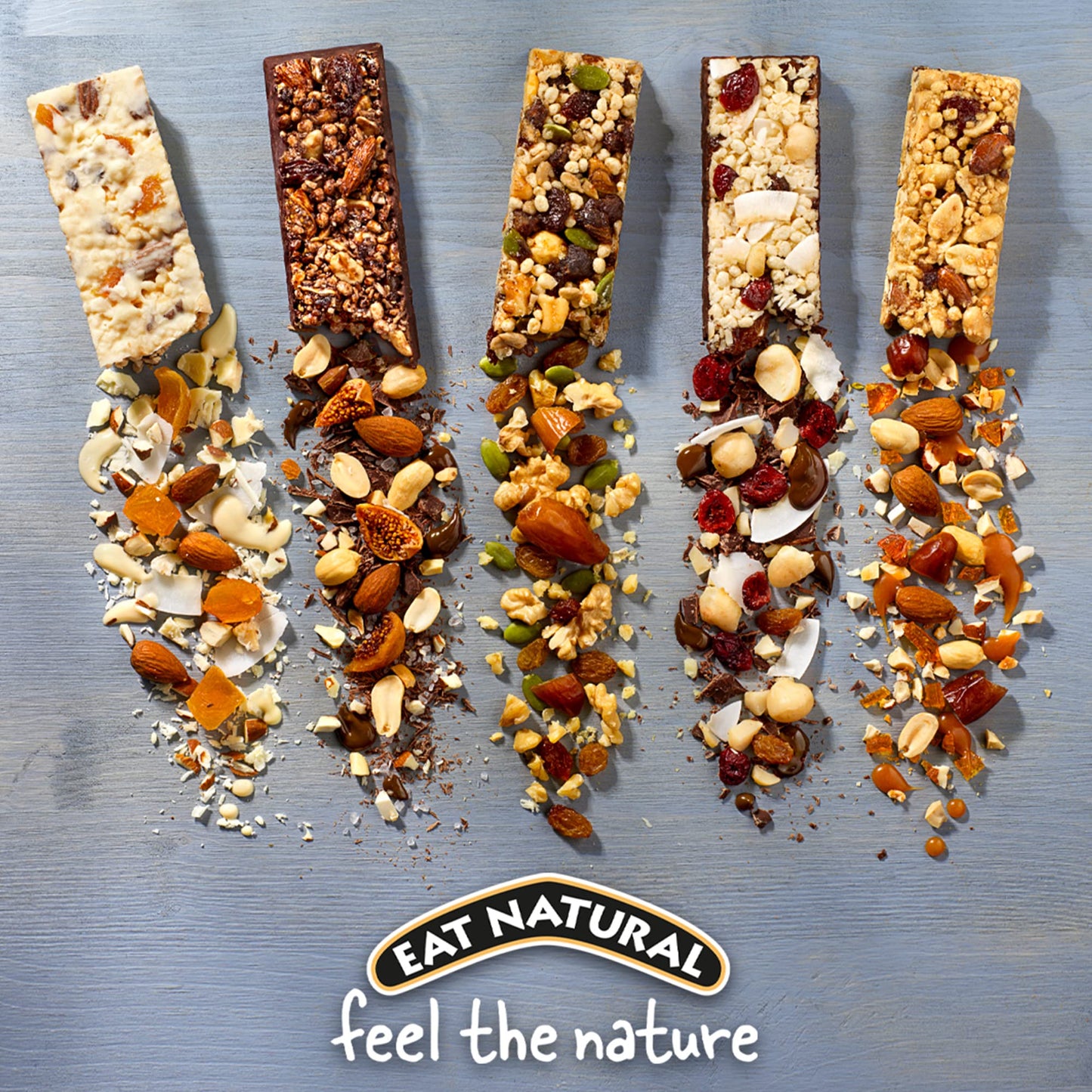 Eat Natural Simply Vegan Peanuts, Coconut & Chocolate — 12 x 45g Snack Bars 45g, Gluten Free Snacks — Dark Chocolate, Peanuts, Toasted Coconut & Blossom Nectar — High Fibre Cereal Bars — Vegan