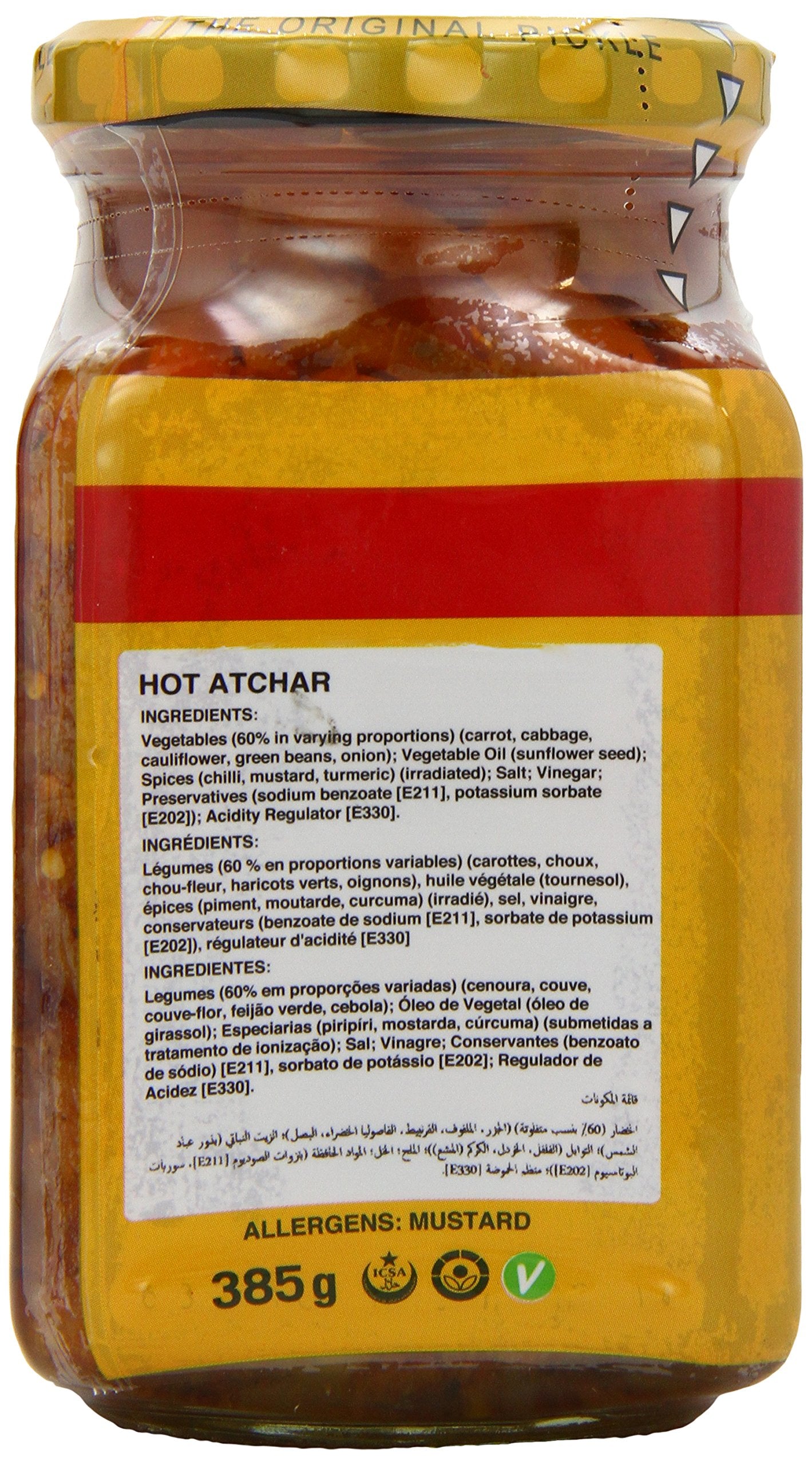 Pakco Hot Atchar 385 g (Pack of 6)