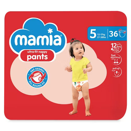 Mamia Baby Pants Size 5 - (36 in the pack )