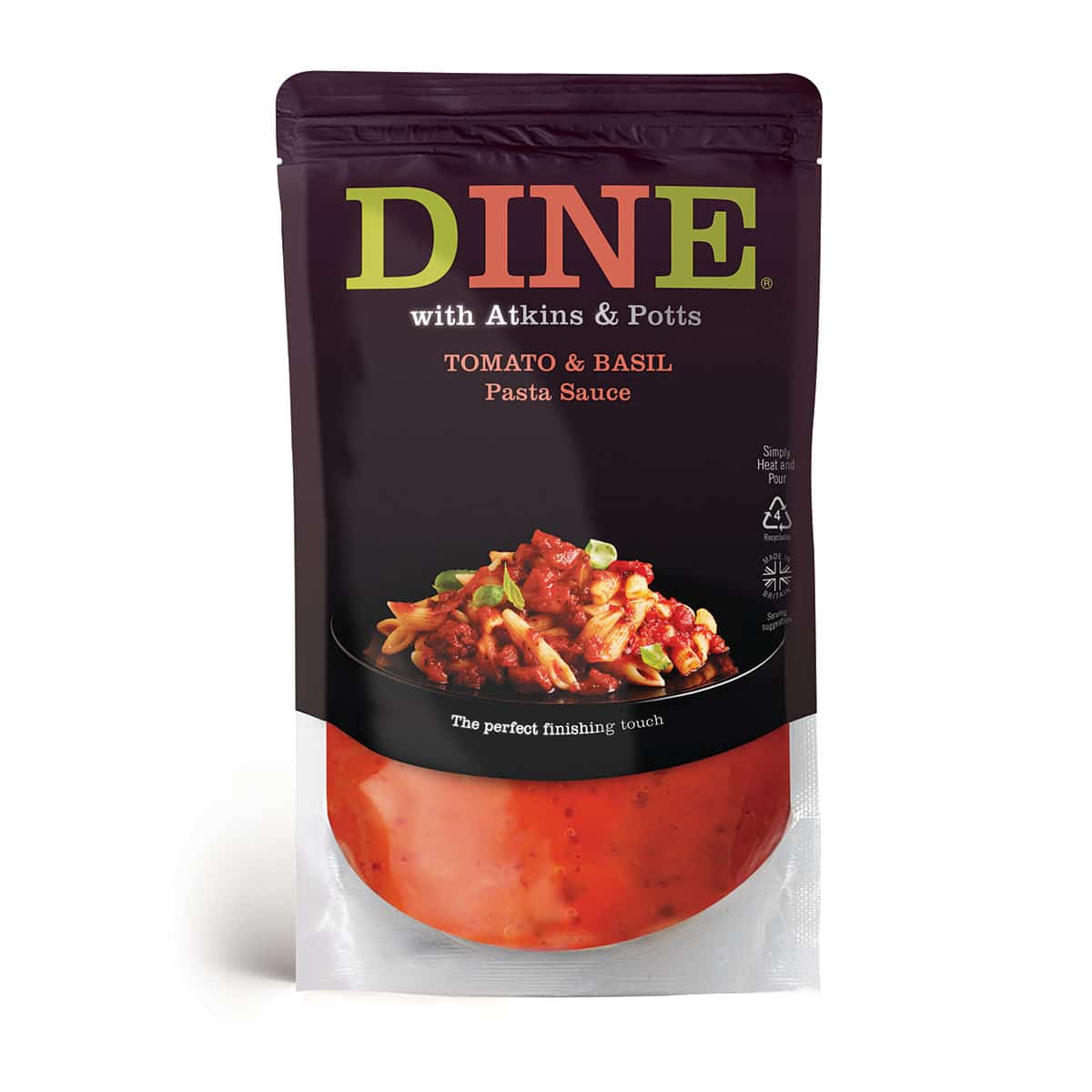 Atkins & Potts Tomato & Basil Pasta Sauce 350G