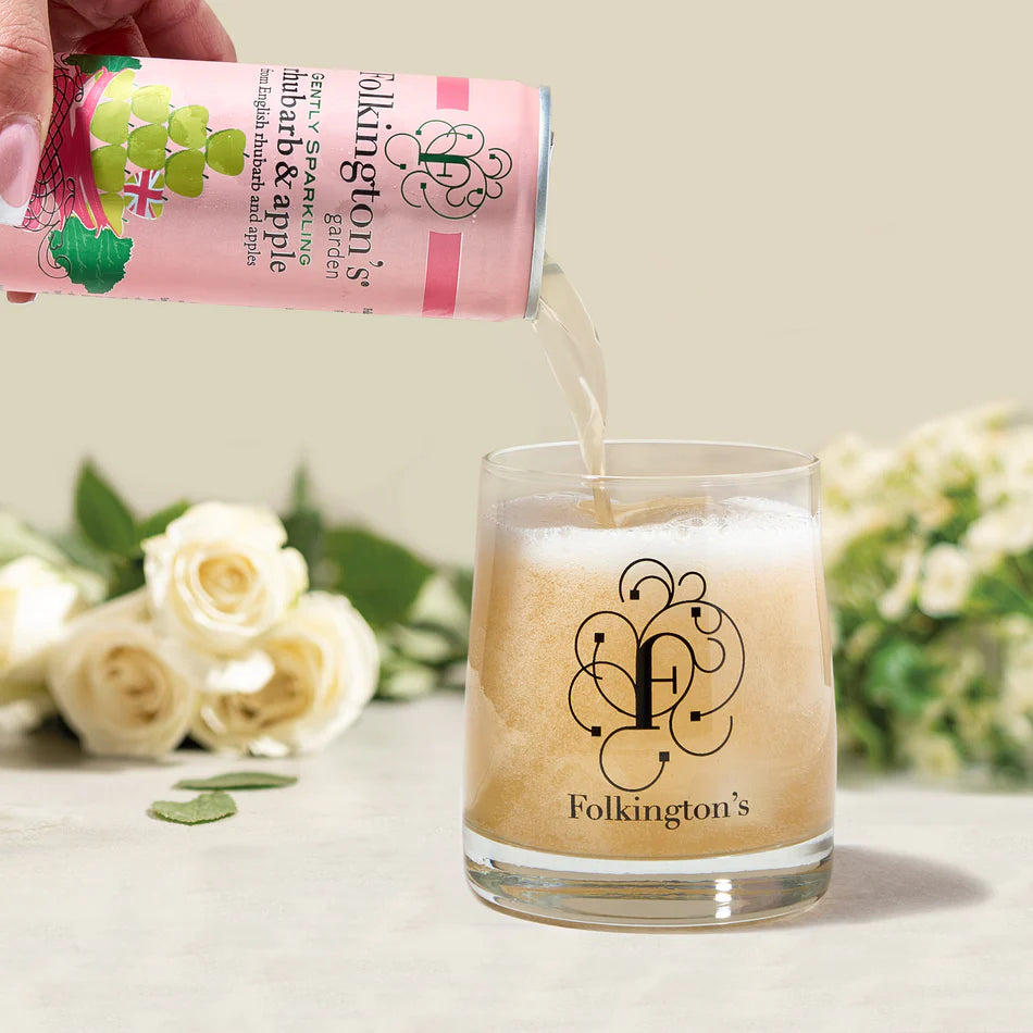 Folkington's Garden - Gently Sparkling Rhubarb & Apple 250Ml