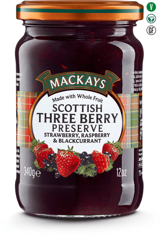 Mackays Scottish Three Berry Preserve (340g)